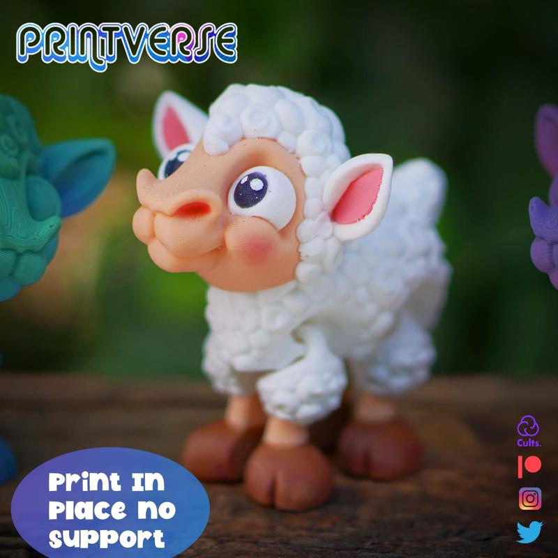 Flexy Print In Place Cute Lamb