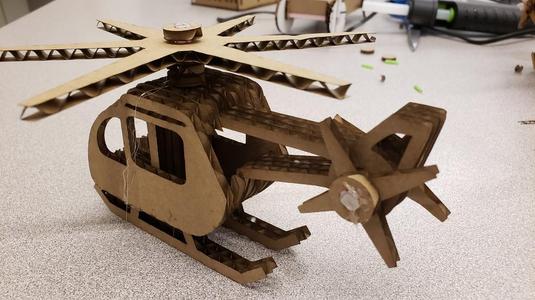 The Glowforge Cardboard Copter