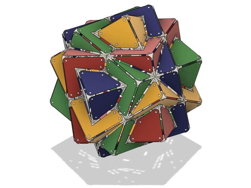 Cube Fourfold Lamp for IKEA Hemma