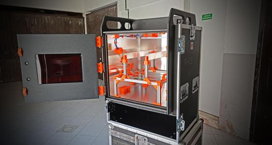 T slot utility support frame for UVC exposure cabinet