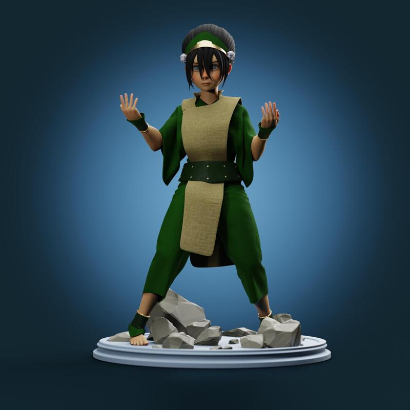 Avatar Toph 3D print version