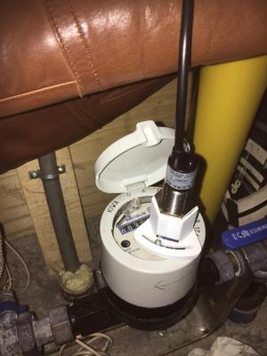 Water meter inductive sensor bracket