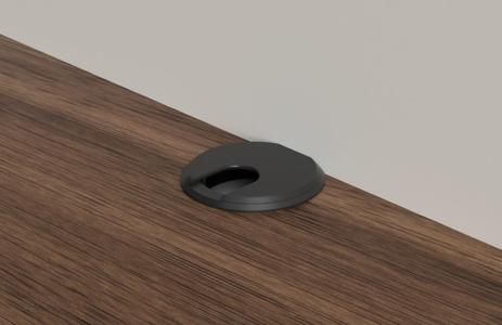 Flat back desk grommet