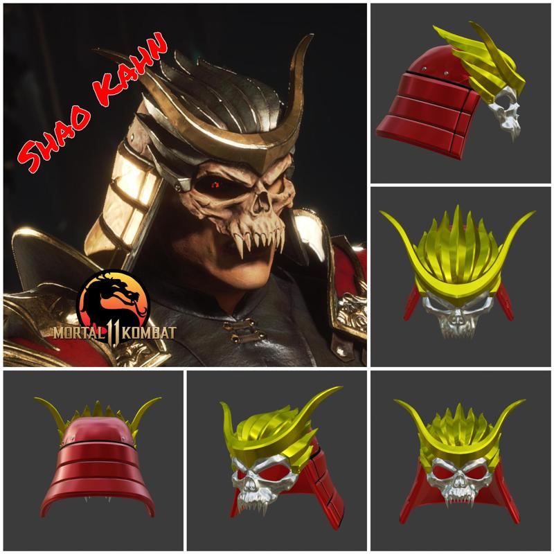 Shao Kahn helmet from Mortal Kombat 11 - Earthrealm Monarch