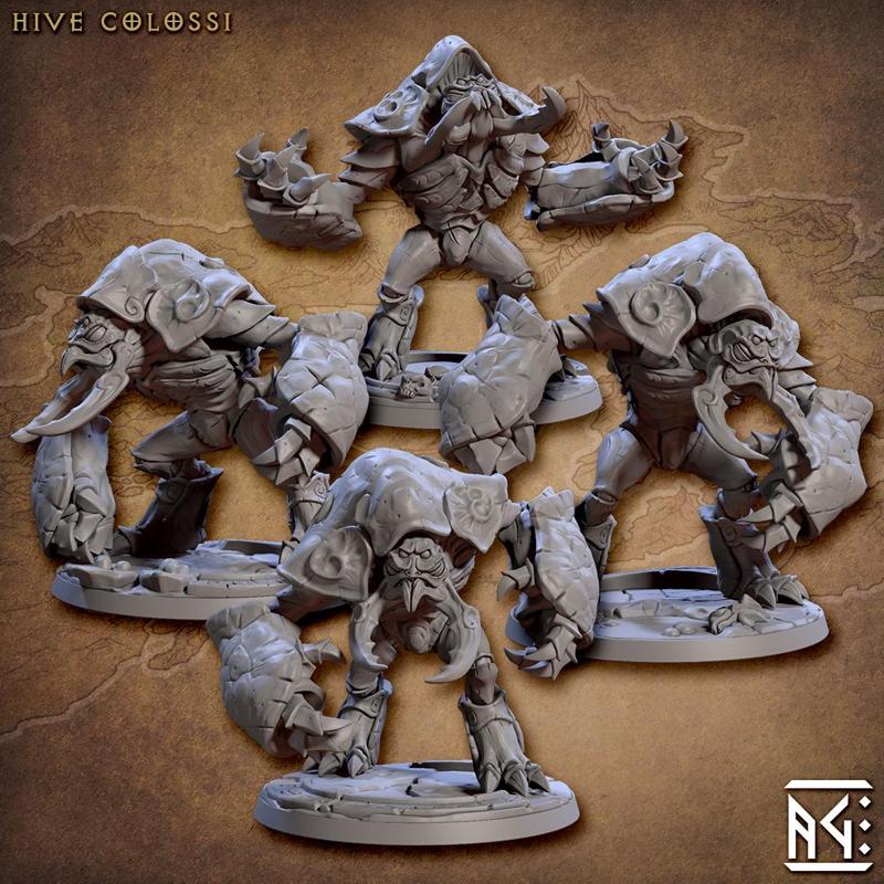 Hive Colossi - 4 Modular Units - Slathaai of House Mora