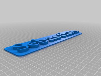Sebastian 3D Nameplate