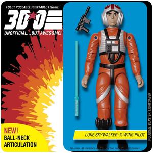 PILOT LUKE SKYWALKER // GI Joe // O-Ring Action Figure