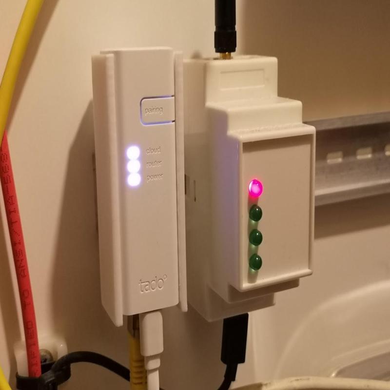 Tado V3 gateway bracket (Screw or DINrail)