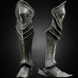 DARK SOULS 3 KNIGHT SABATONS LEG ARMOR GREAVES LIFE SIZE COSPLAY – FAN ART STL