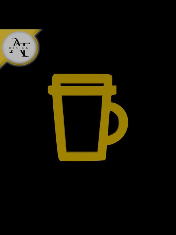 Simple Coffee Cup Symbol - 2D Art