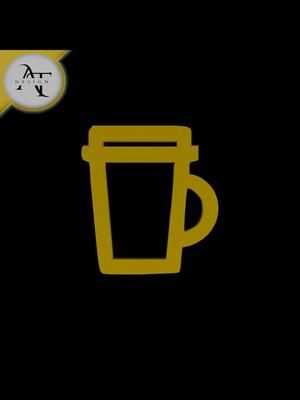 Simple Coffee Cup Symbol - 2D Art