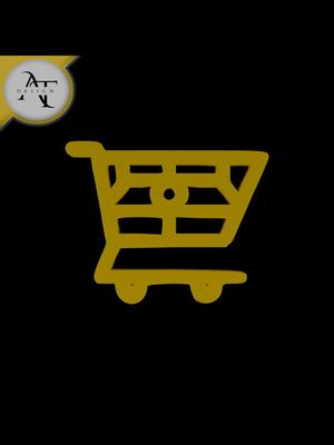 Simple Shopping Cart Symbol - 2D Art 