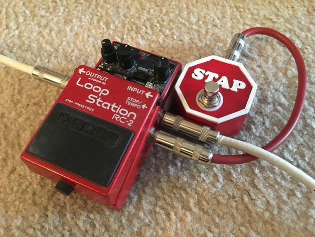 Boss RC-2 Loop Station "Stap" Box Enclosure (Stop / Tap Tempo)
