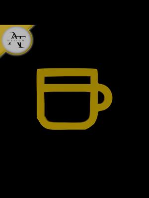 Simple Coffee Cup Symbol - 2D Art