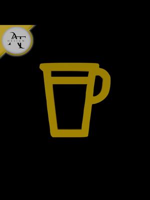 Simple Coffee Cup Symbol - 2D Art