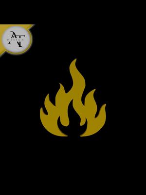 Simple Flame Symbol - 2D Art 