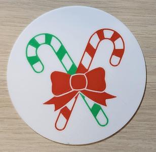 Christmas Tea Light Scene - Candy Cane