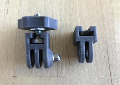 GoPro to tripod mount adaptor