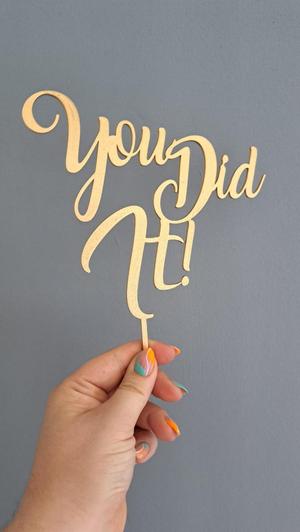 You did it topper