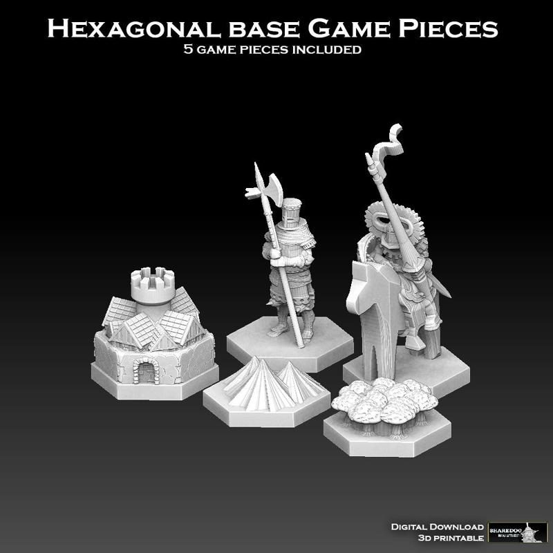 Hexagonal Base Game Pieces