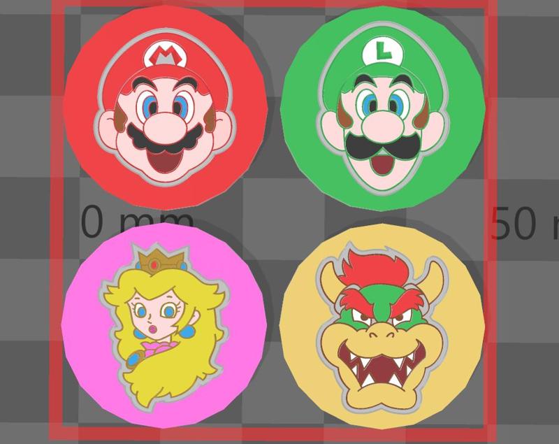 Mario Connect 4 Chips