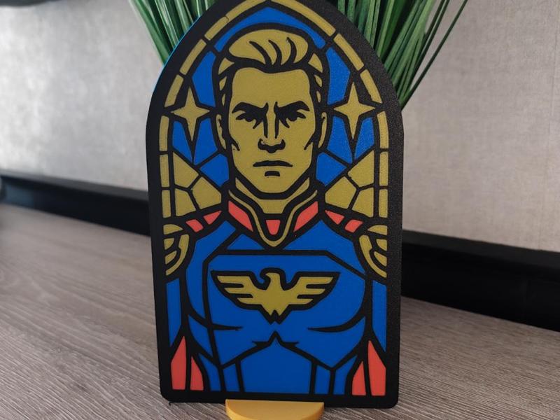 Homelander Stained Glass
