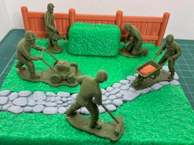 National Guard-ner -Army Men Gardener Toy Soldiers