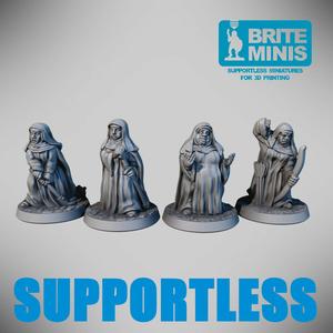 Nun Squad! Easy to print, supportless - for FDM and resin
