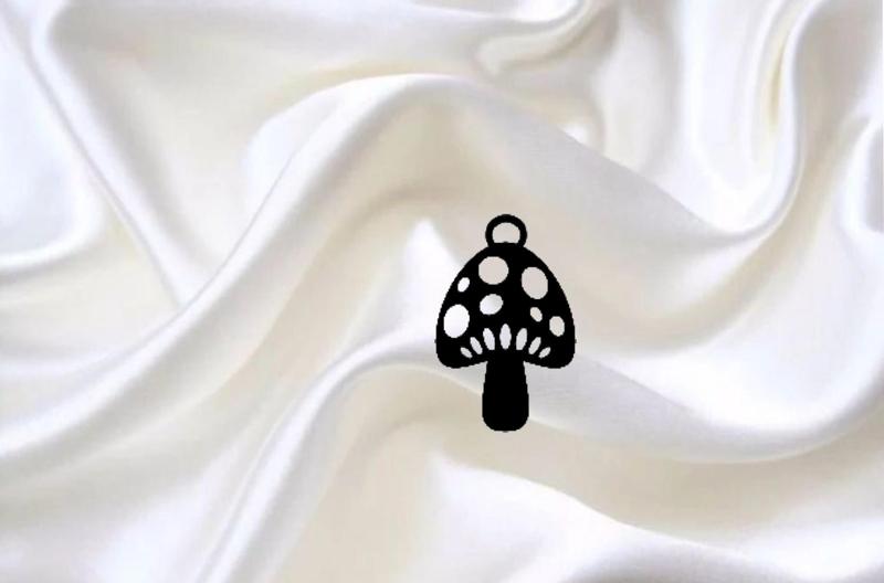 mushroom pendant charm necklace key chain