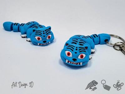 Articulated Blue Demon Tiger - Strong Joints