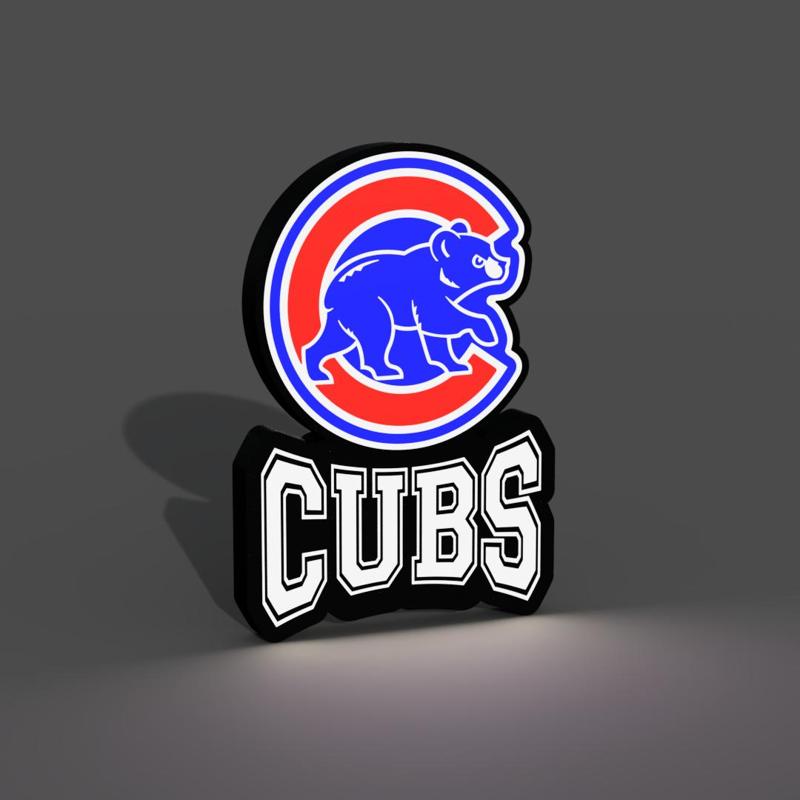 Chicago Cubs Lightbox LED Lamp