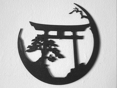Japan gate wall art