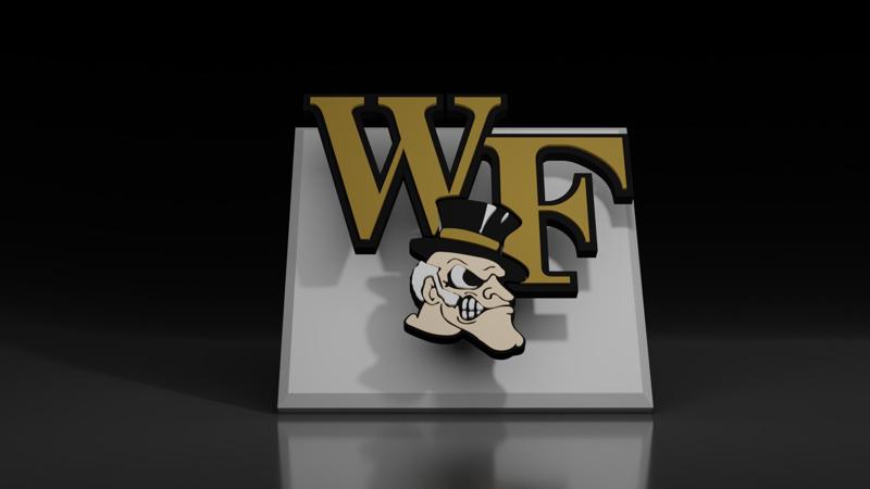 NCAA Wake Forest Demon Deacons Floating Logo Sign