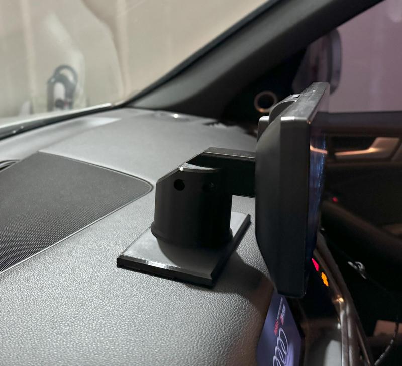 Car dash mount for portable wireless CarPlay Android Auto