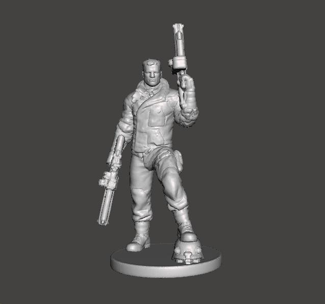 BJ BLAZKOWICZ ART MINIATURE MODEL FIGURE FOR SCIFI GAMES RPG AND DND
