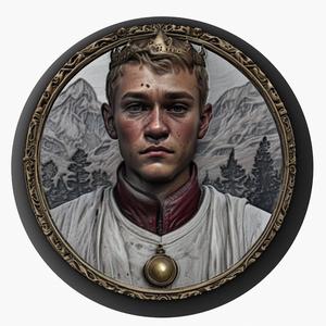 Joffrey Baratheon (Game of Thrones) medallion pendant