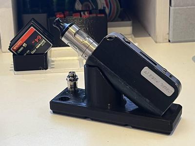 Gridfinity holder for vape and 2x Prism S coils