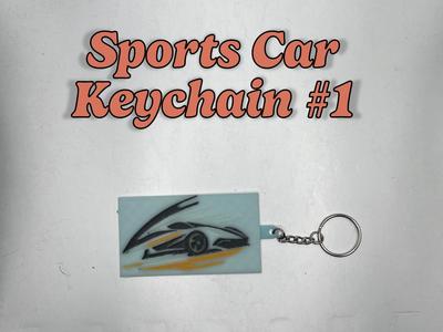 Sports Car Keychain #1