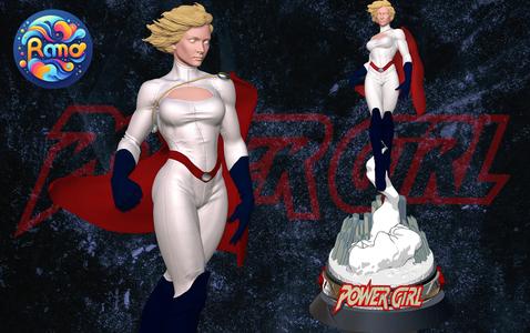 POWER GIRL - 3D PRINTING STATUE