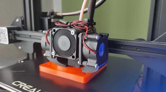 Ender 3 Dual 4020 Fan Duct for OEM Hotend