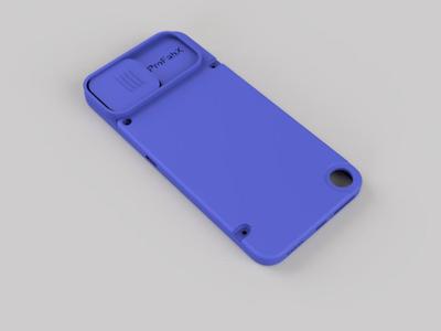 Sliding camera lens cover phone case