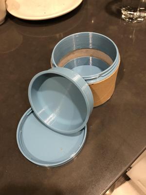 Screw Top Container Insert ** Added files for Shorter Print Time