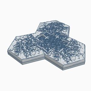 Gothic Destroyed Building 7 Hex Map Scale HMSGD007
