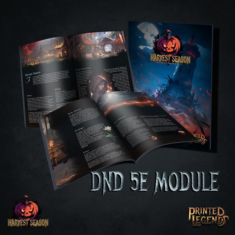 Harvest Season DnD 5e Module (Level 1-3) + Artworks + Maps + Tokens