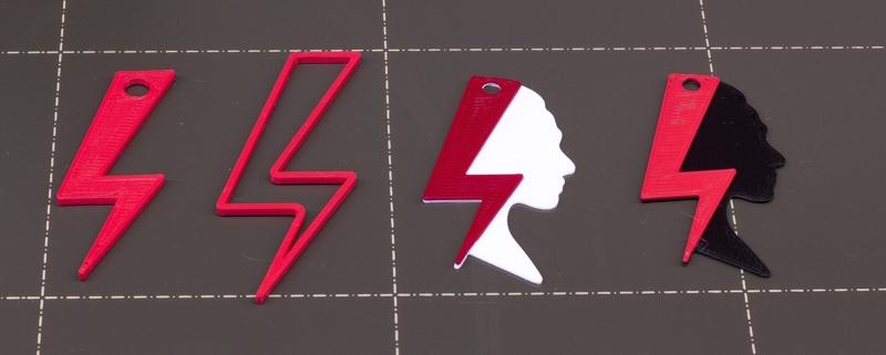 Kolczyki / breloki do kluczy z motywem błyskawicy na Strajk Kobiet