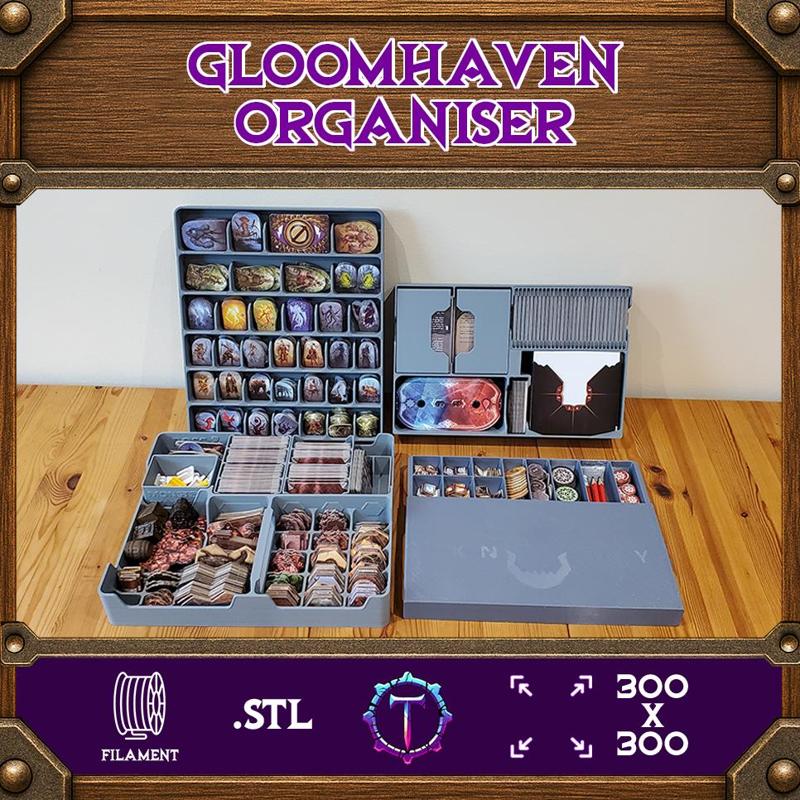 GLOOMHAVEN ORGANISER - 300X300 FDM ONLY