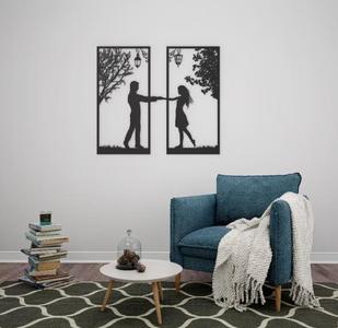 Wall Art: Lovers in two parts