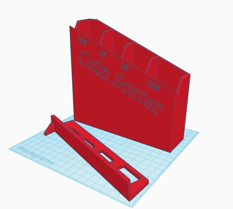 Gravity Powered Coin Sorter Piggy Bank