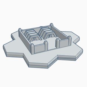 Military Ammo Depot with Hex  Base MilHB019