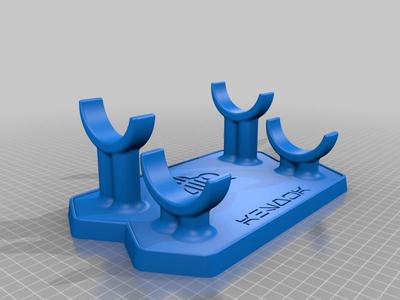 Lightsaber Hilt Stand (two hilts)